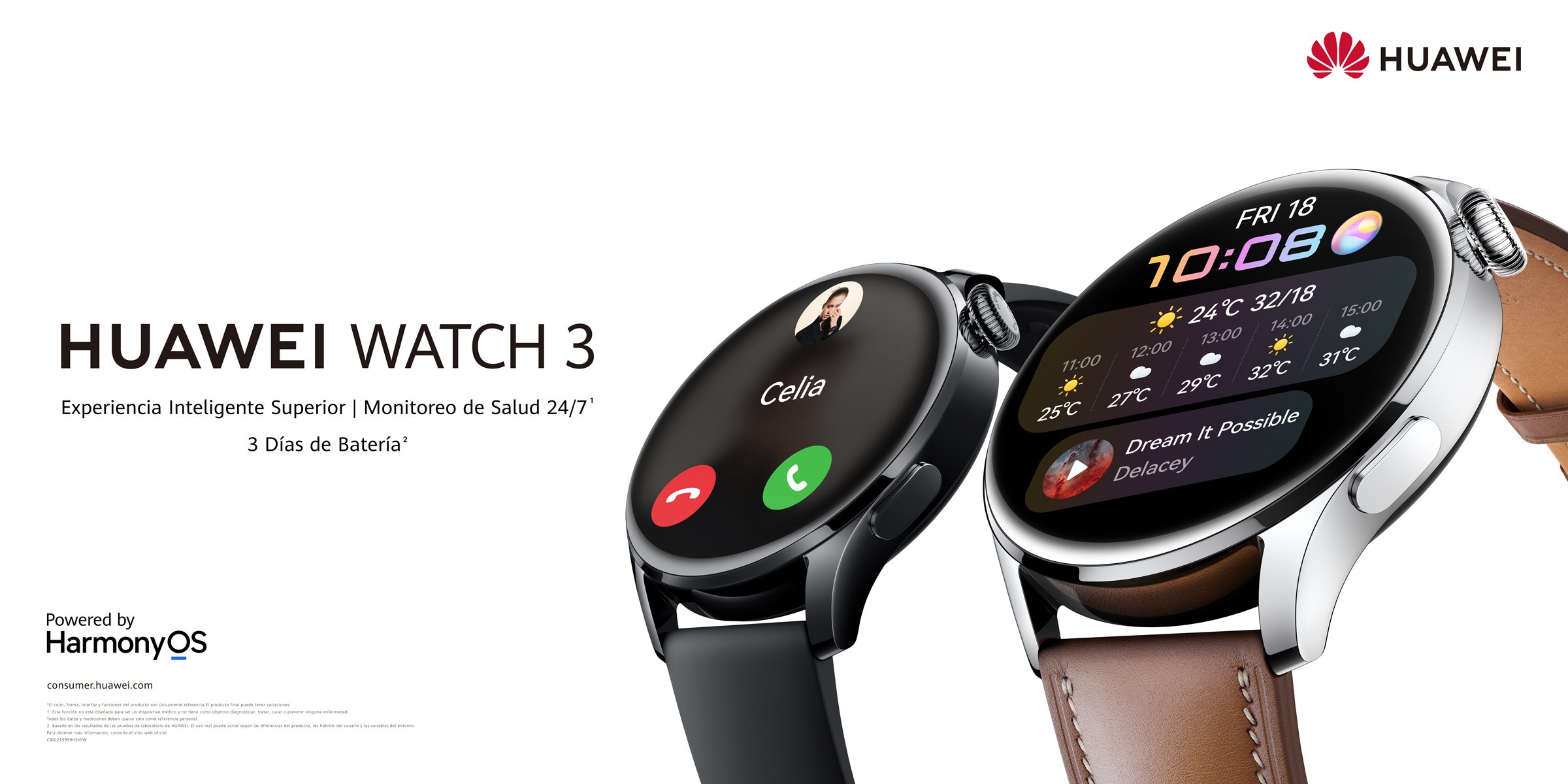 Huawei confirma lanzamiento del Watch 3